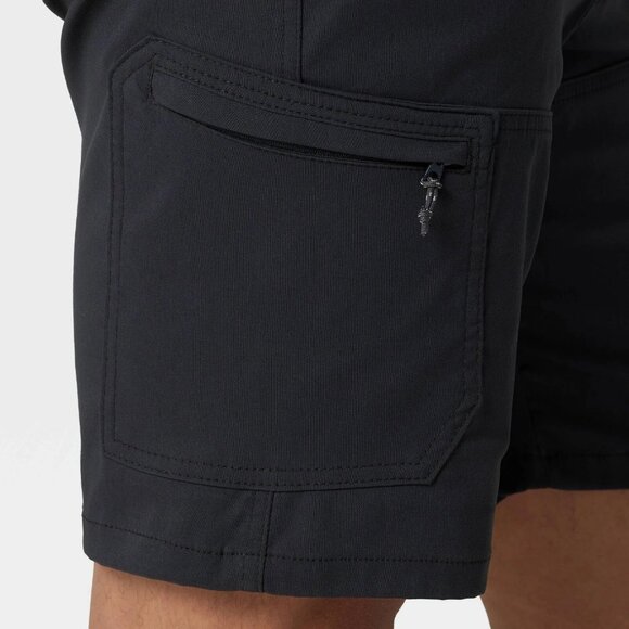 42 Waist - Wrangler Mens 9in Relaxed Fit Outdoor Shorts - Black - Picture 7 of 12